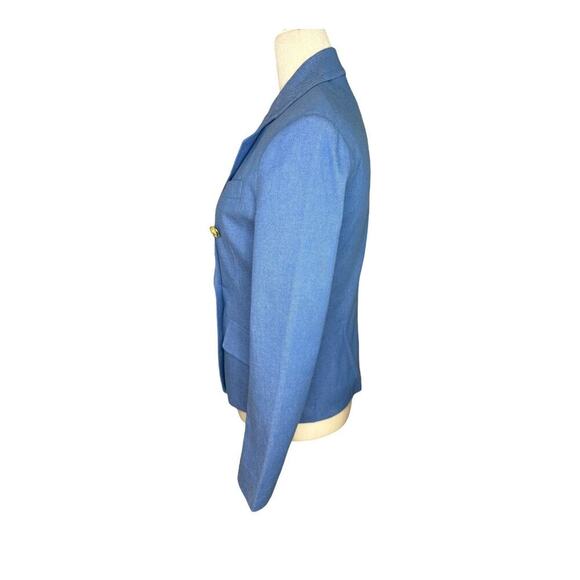 NEW Derek Lam 10 Crosby Myla Blue Double Breasted Blazer Size 2 NWT - Picture 3 of 7